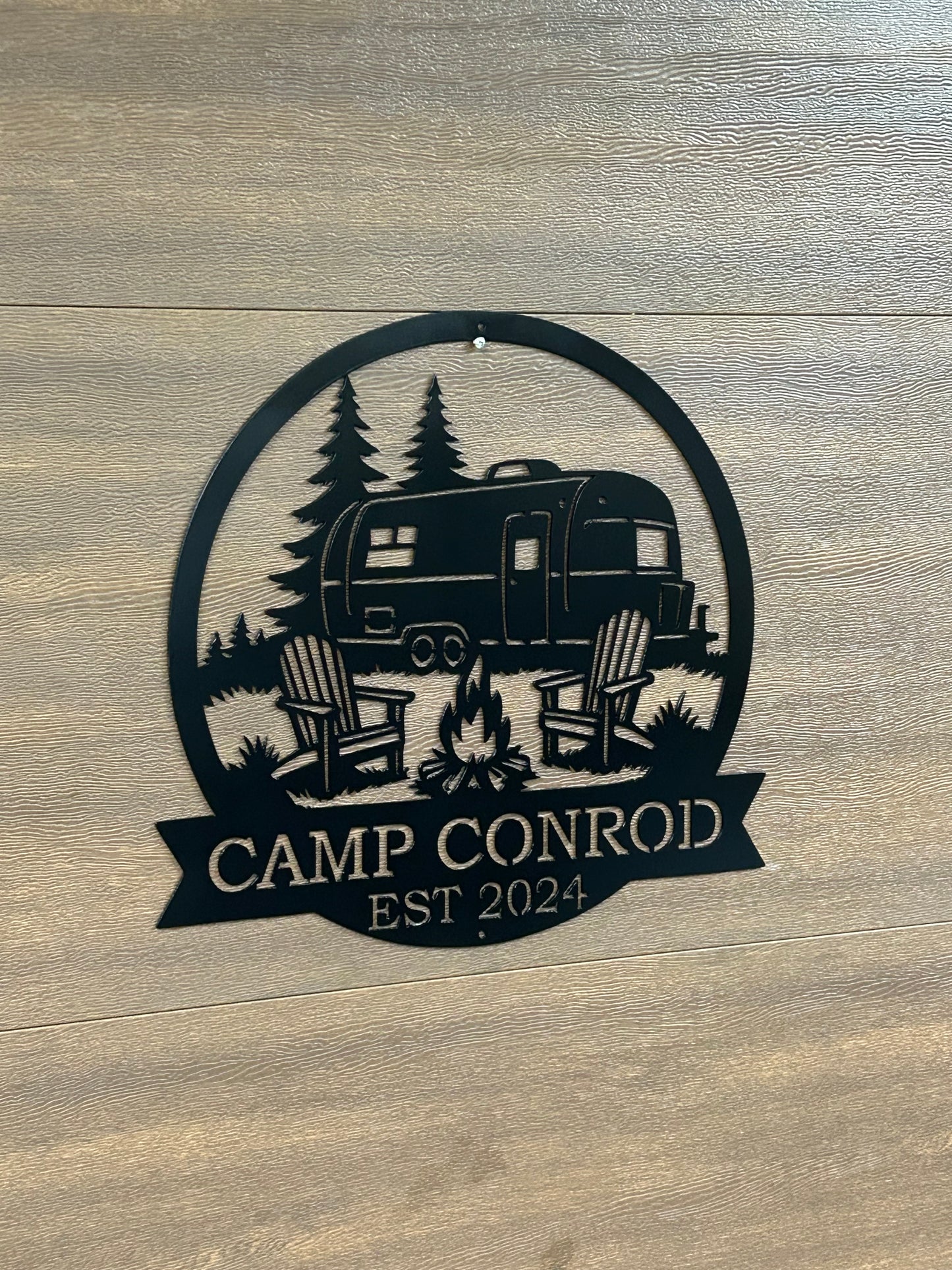 Panneau de remorque Airstream en métal personnalisé