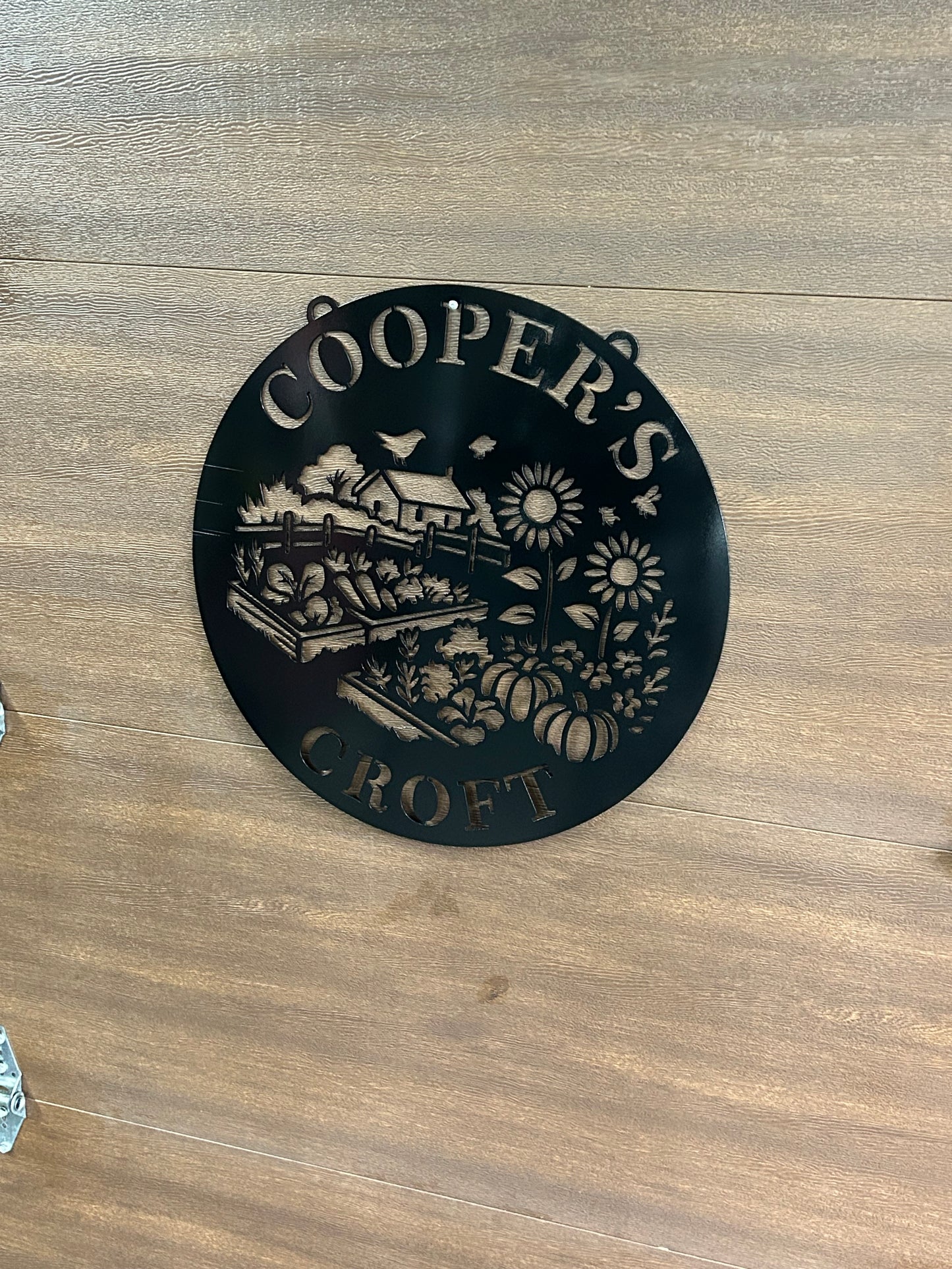 Custom Metal Vegetable Garden Sign