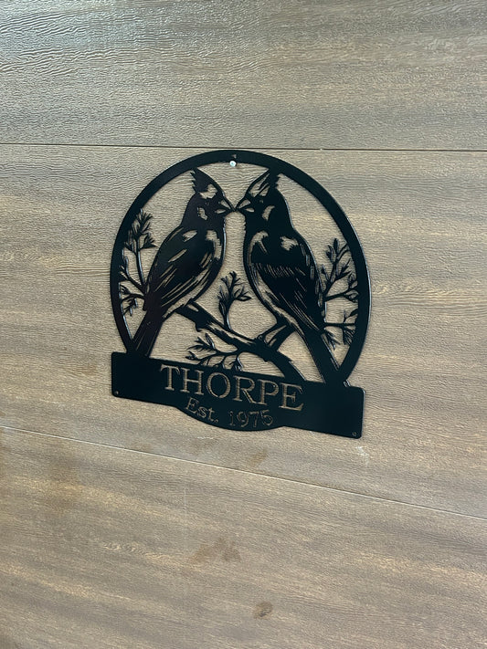 Custom Metal Cardinals Sign