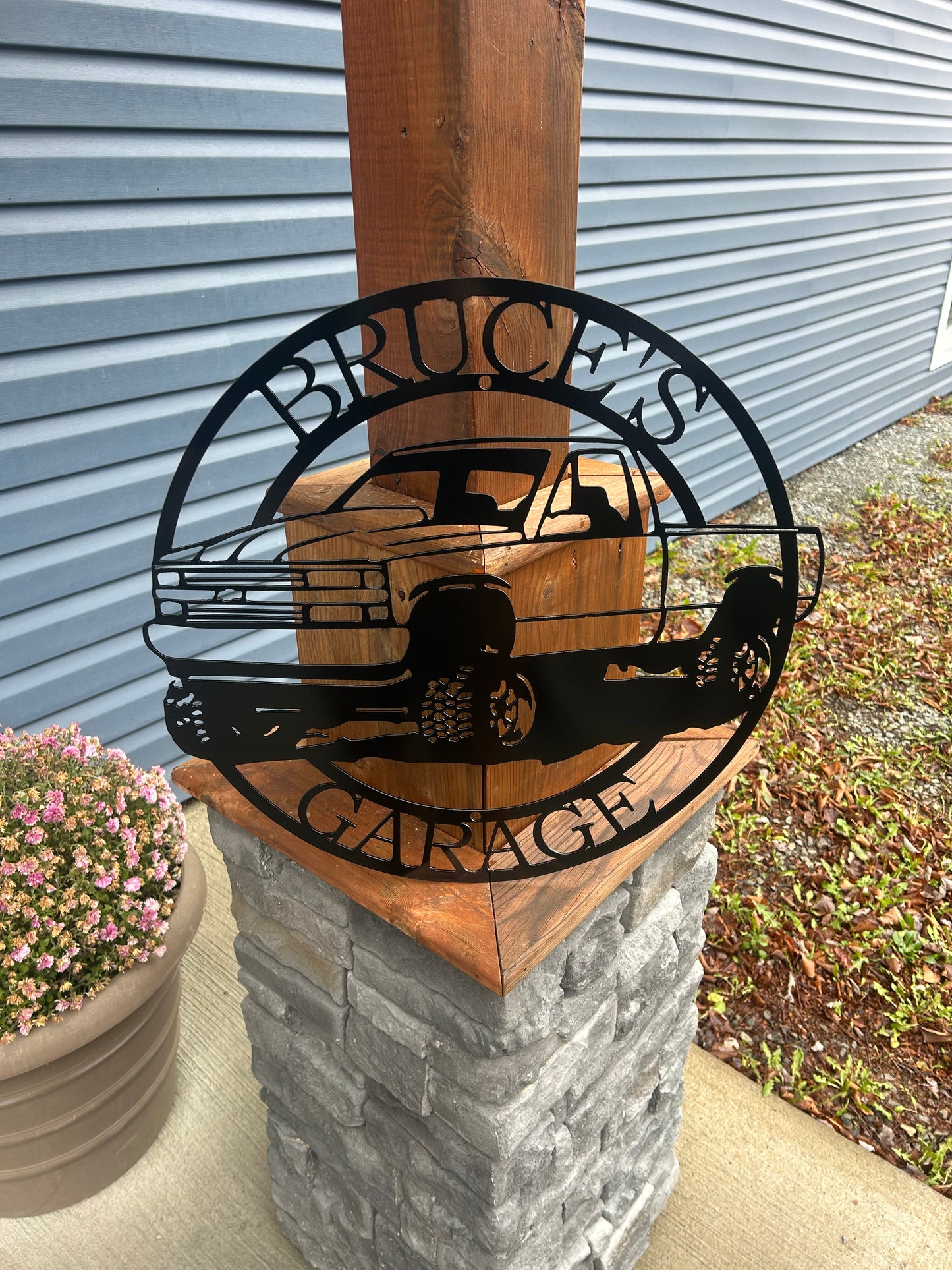 Custom Lifted OBS Chev Metal Sign