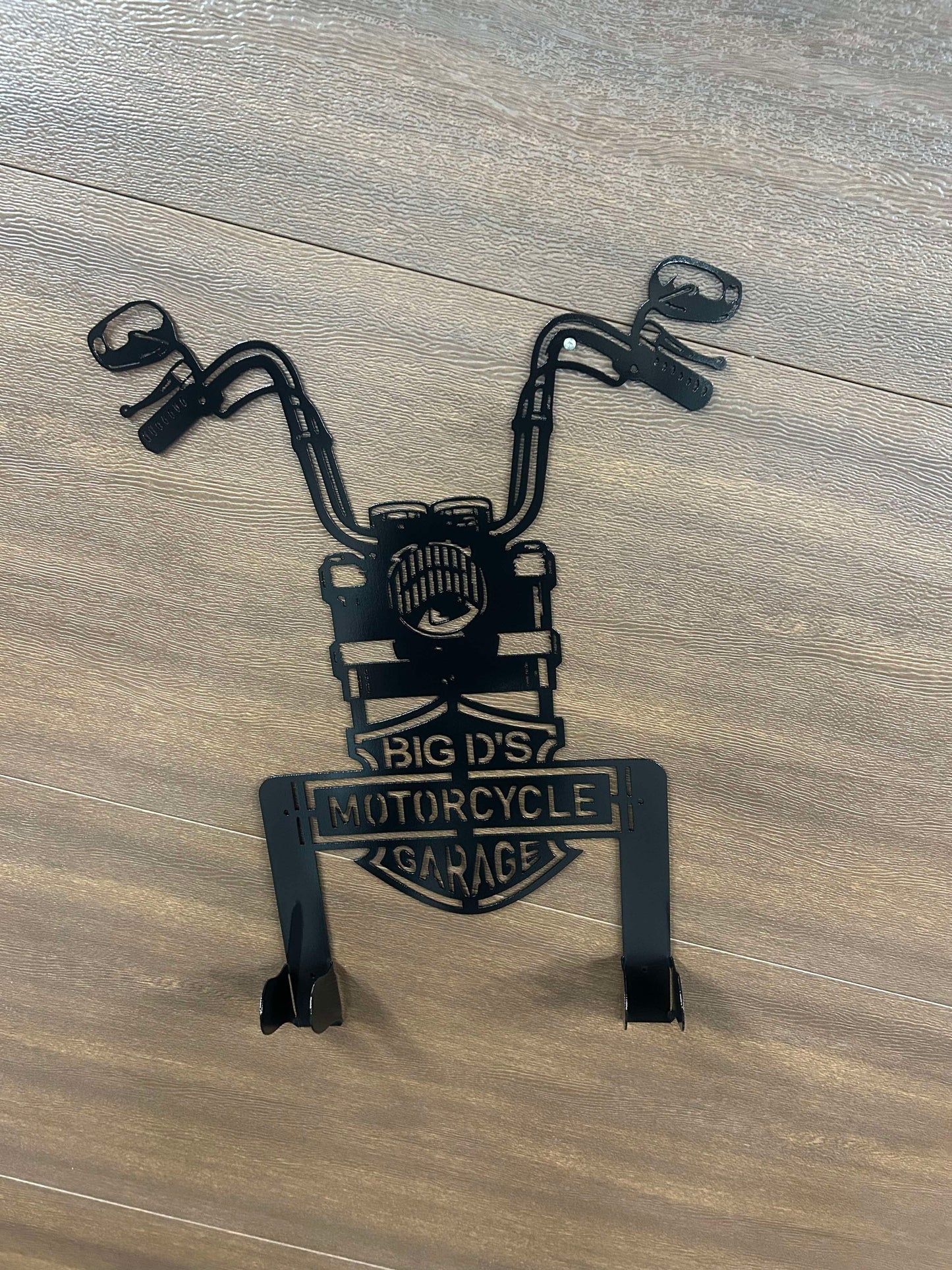 Custom Metal Motorcycle Gear Hanger 2