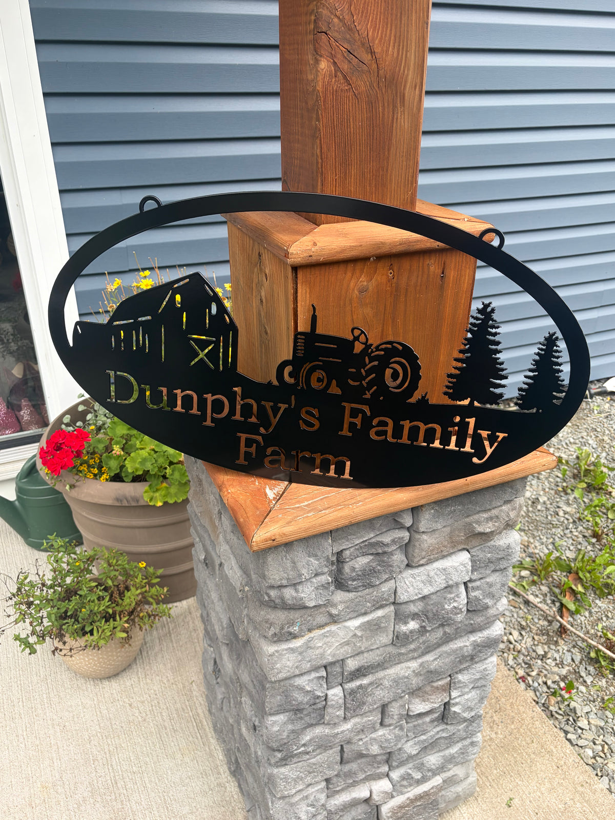 Custom Metal Farm Sign 11