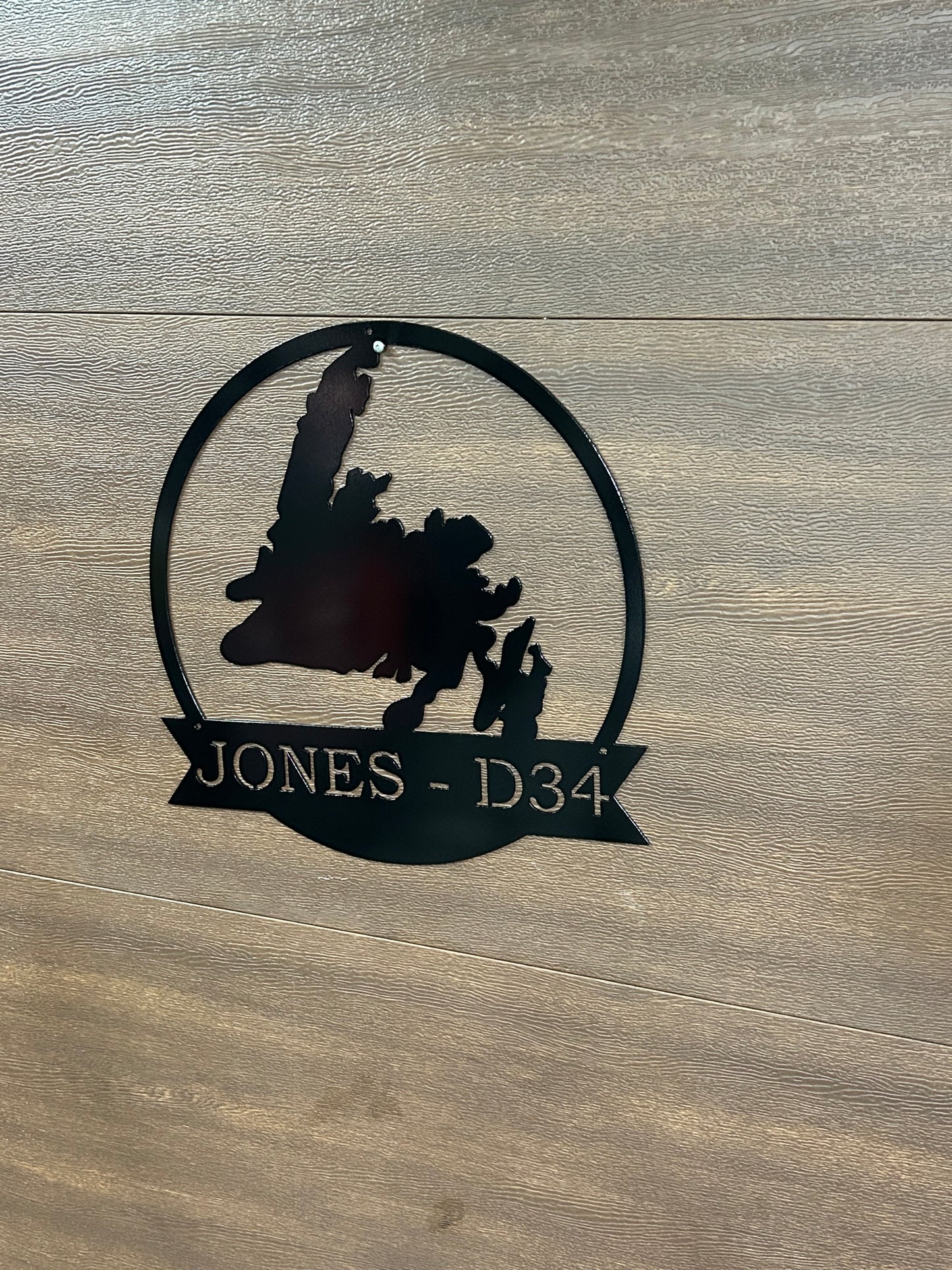Custom Metal Newfoundland Sign
