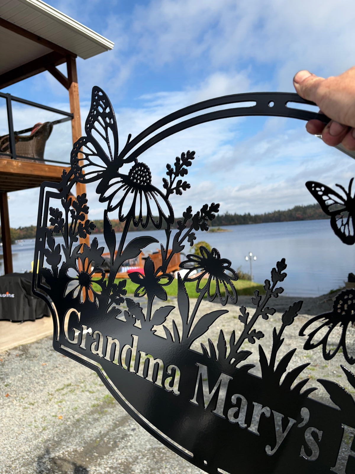 Custom Metal Butterfly Sign
