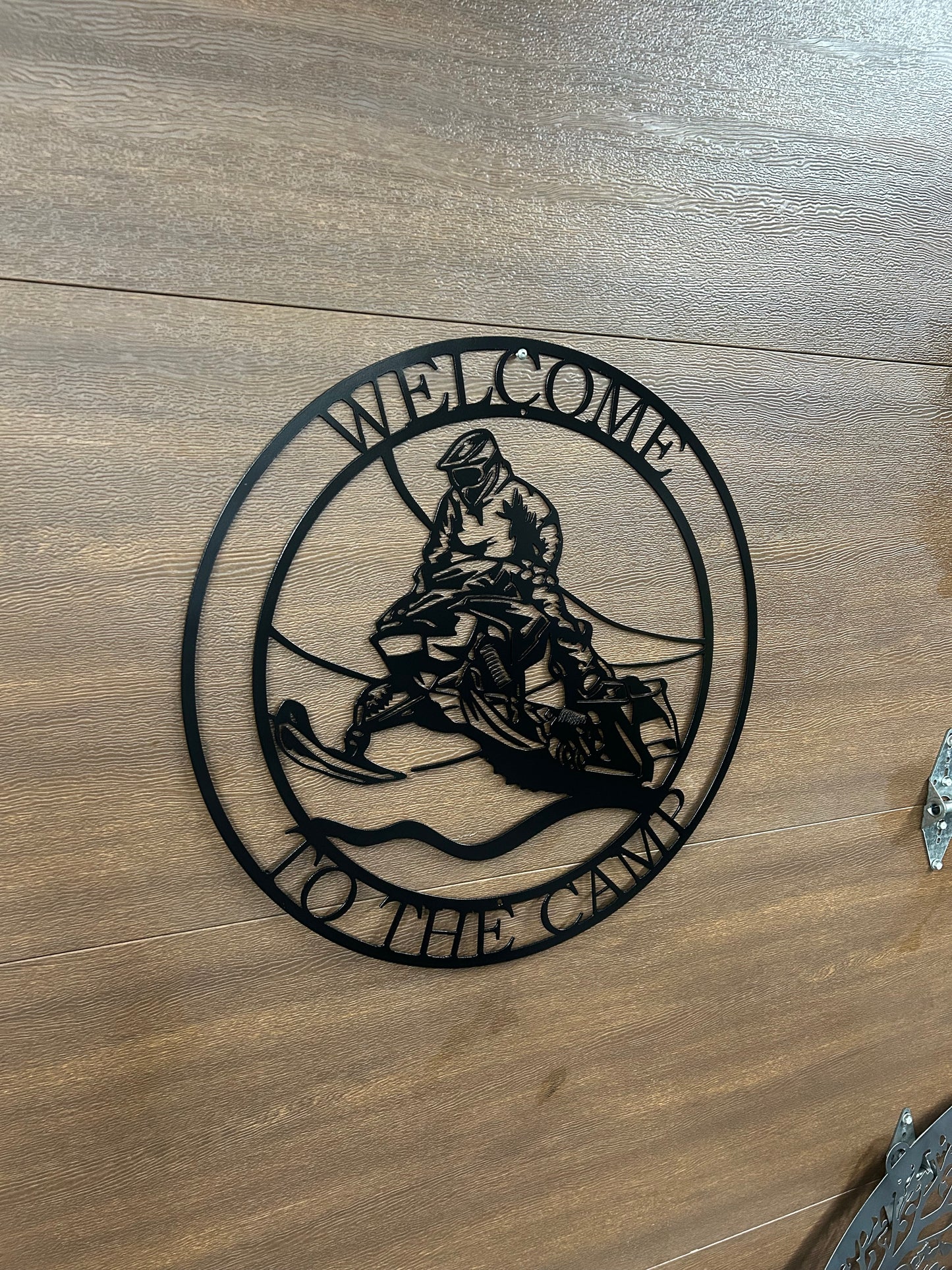 Custom Metal Snowmobile Sign 3