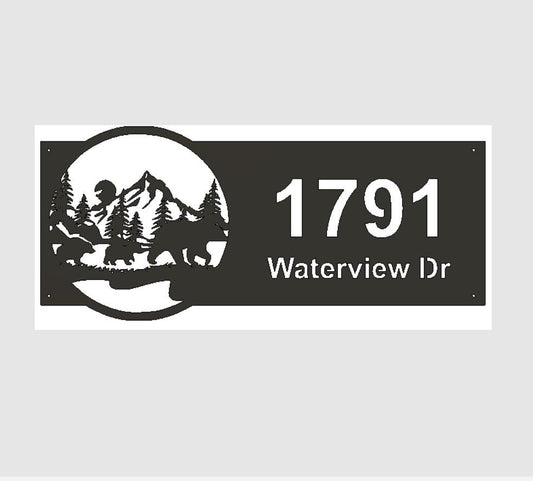 Bear Civic Address Sign