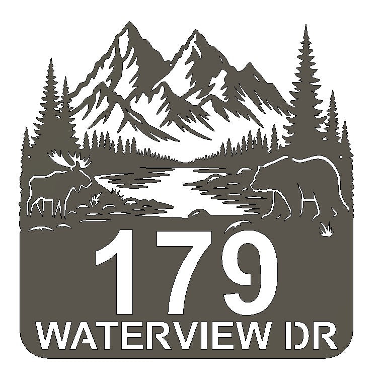 METAL MOUNTAIN BEAR MOOSE CIVIC ADDRESS 2