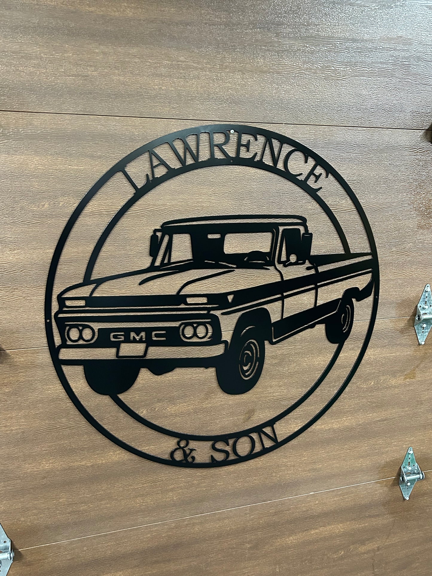 Custom 66 GMC Pickup Truck Metal Sign