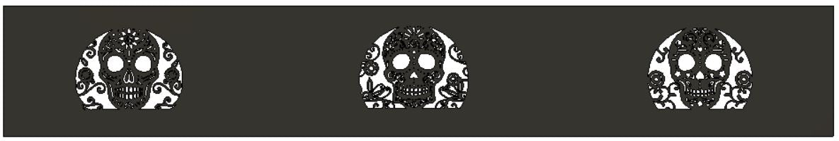 Bague de feu personnalisée en forme de crâne en sucre mexicain