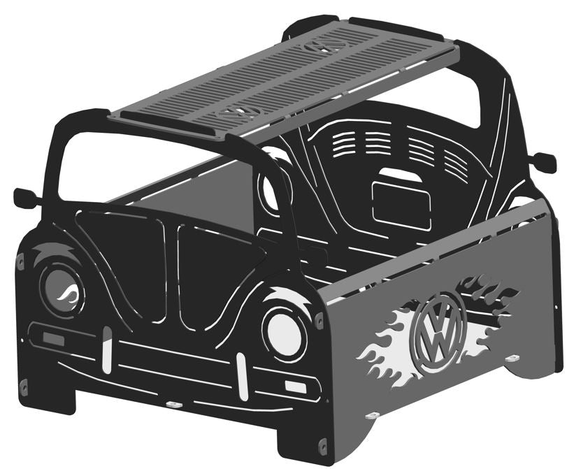 Foyer à feu démontable pour coccinelles VW