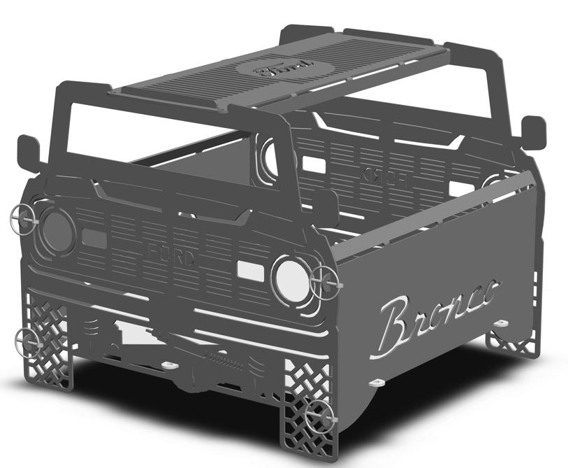 Ford Bronco Collapsible Knockdown Fire Pit Grill