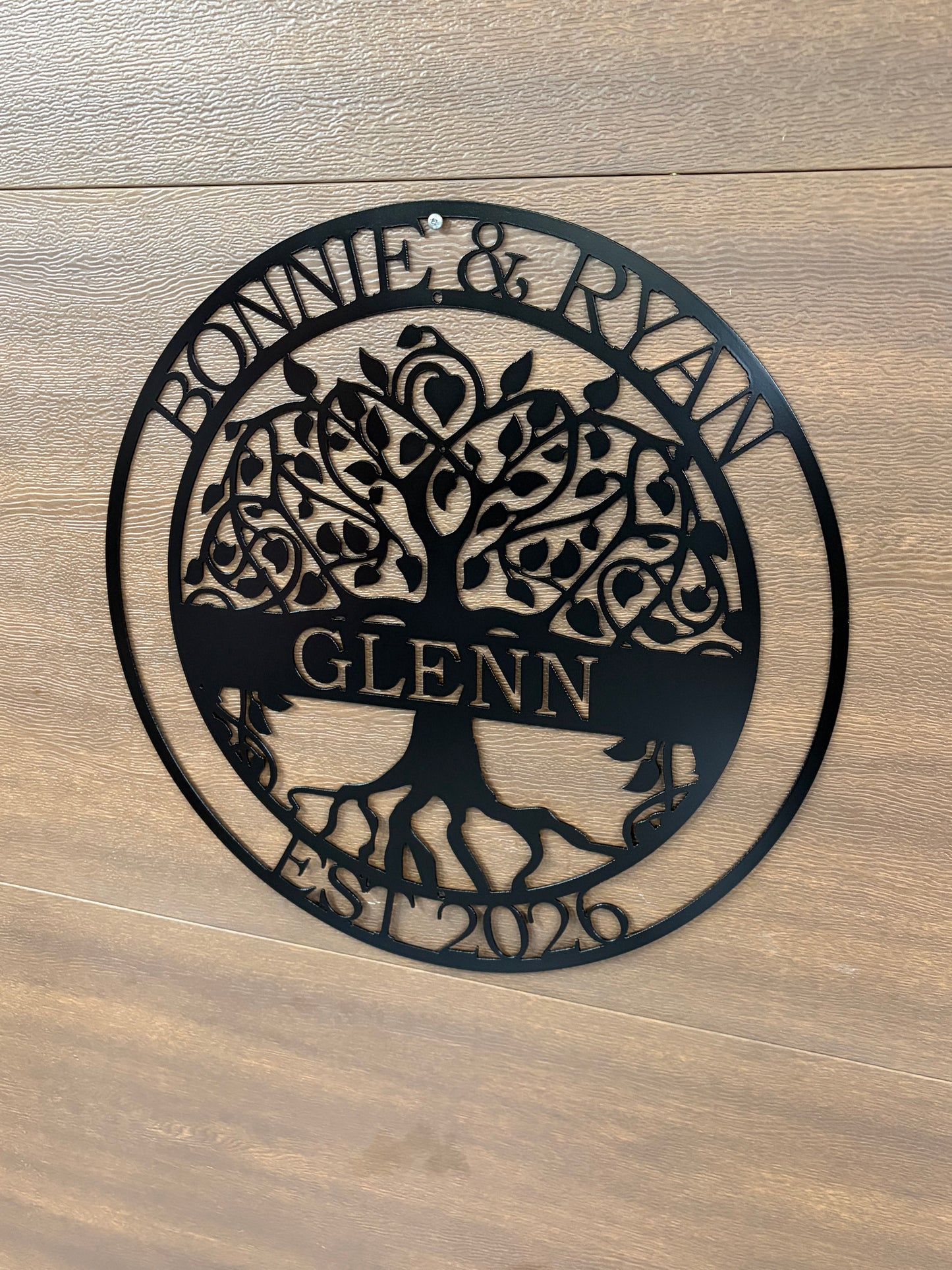 Custom Metal Family Tree Sign 4