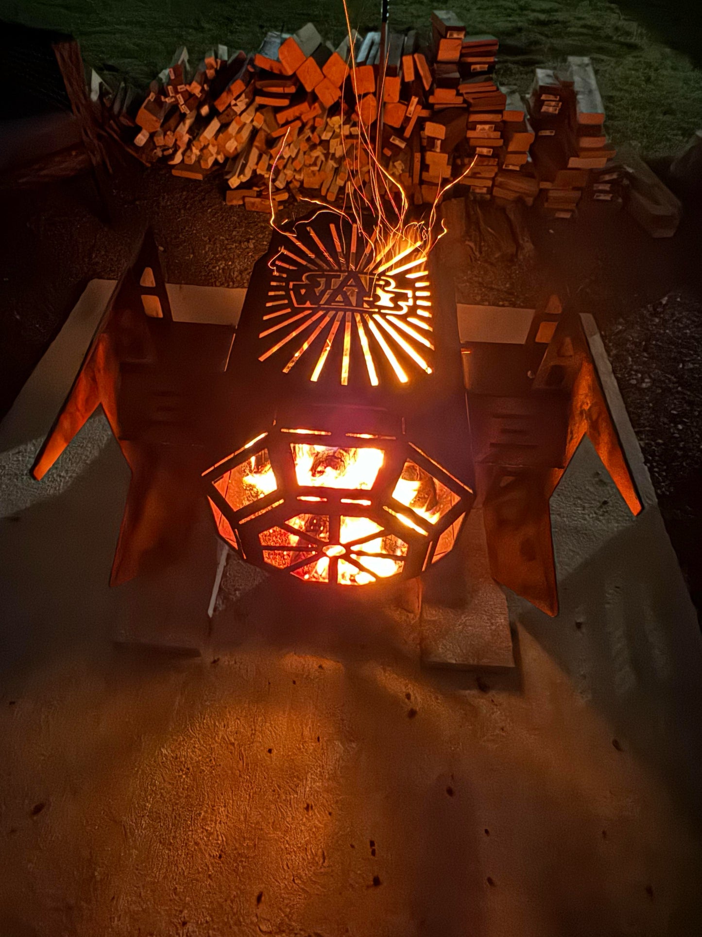 Tie Fighter Fire Pit Grill