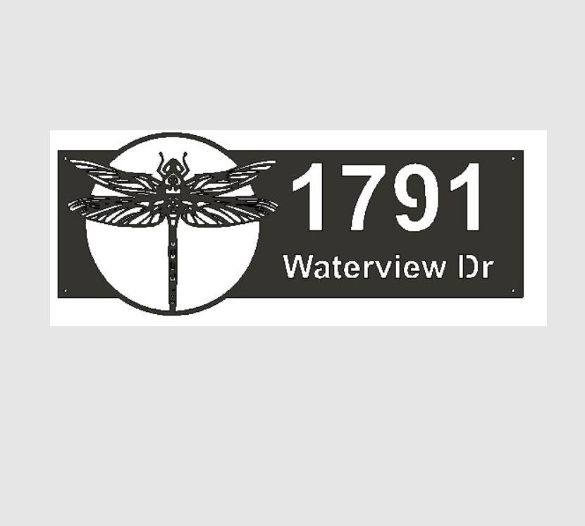 Panneau civique en métal personnalisé avec ancre