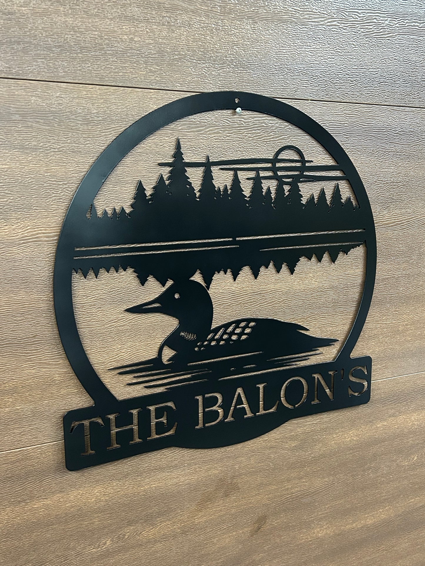 Custom Metal Loon Sign 3