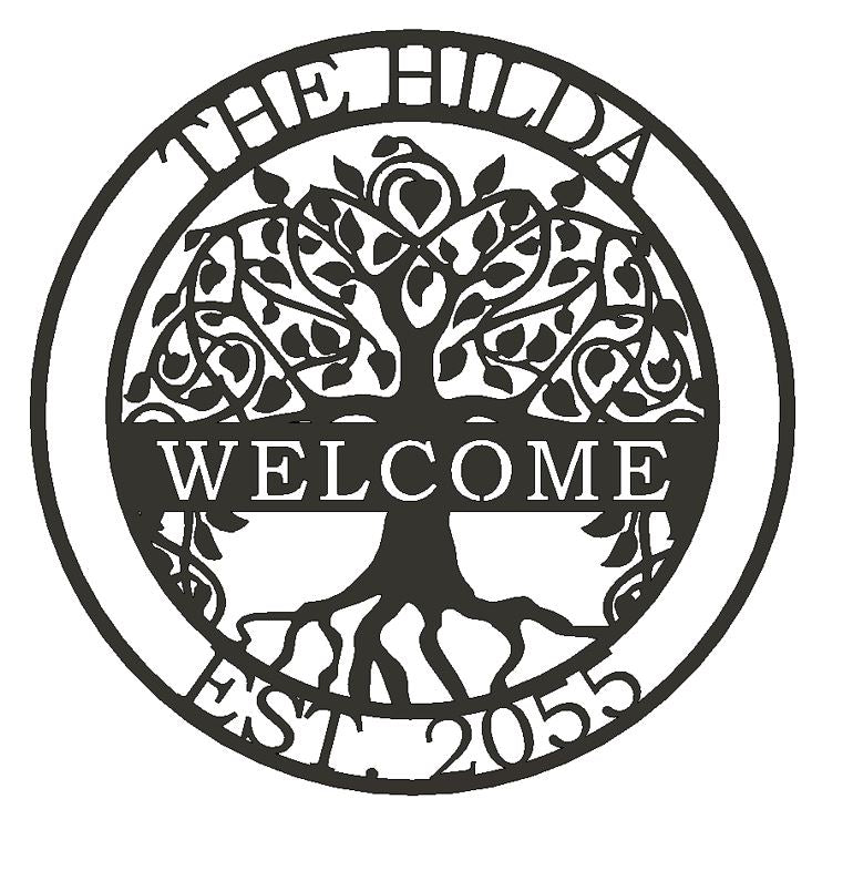 Custom Metal Family Tree Sign 4