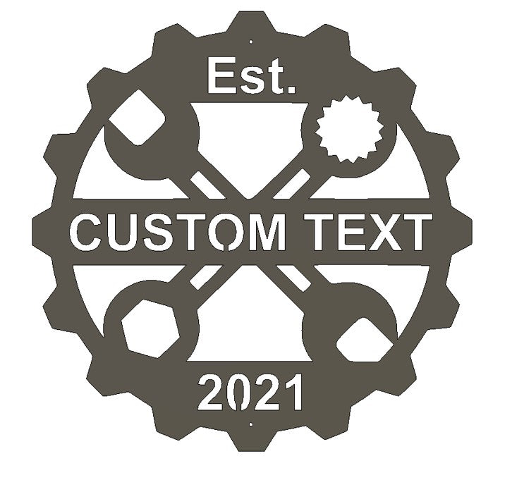 Custom Metal Garage and Workshop Sign 2