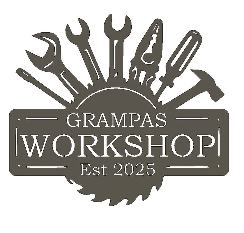 Custom Metal Garage and Workshop Sign 6