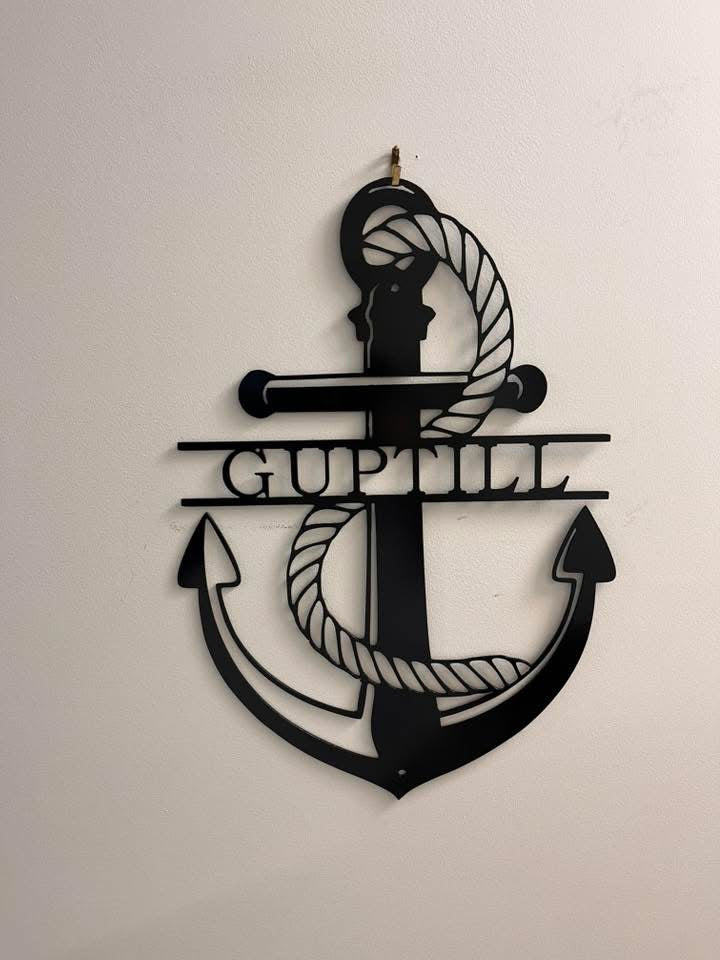 Custom Metal Anchor Sign