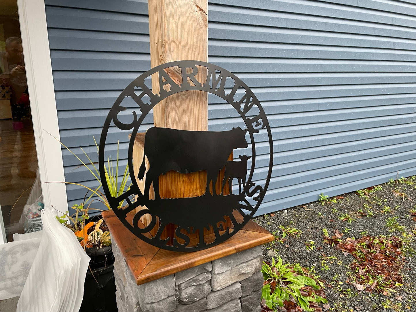 Panneau de vache en métal personnalisé