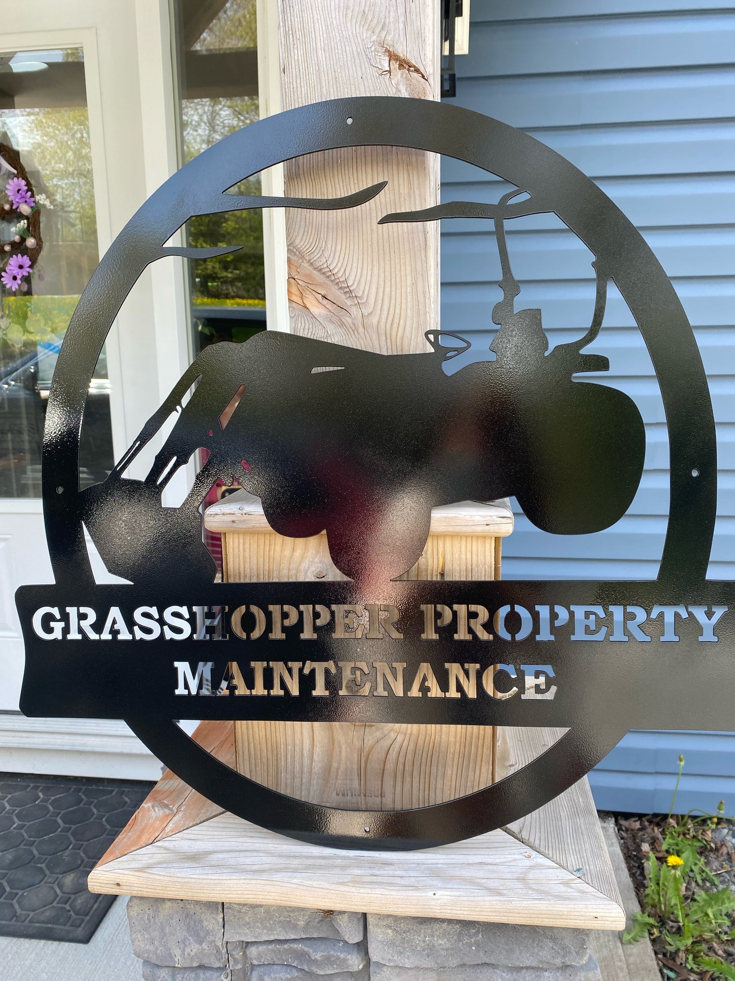 Panneau personnalisé en métal pour tracteur compact