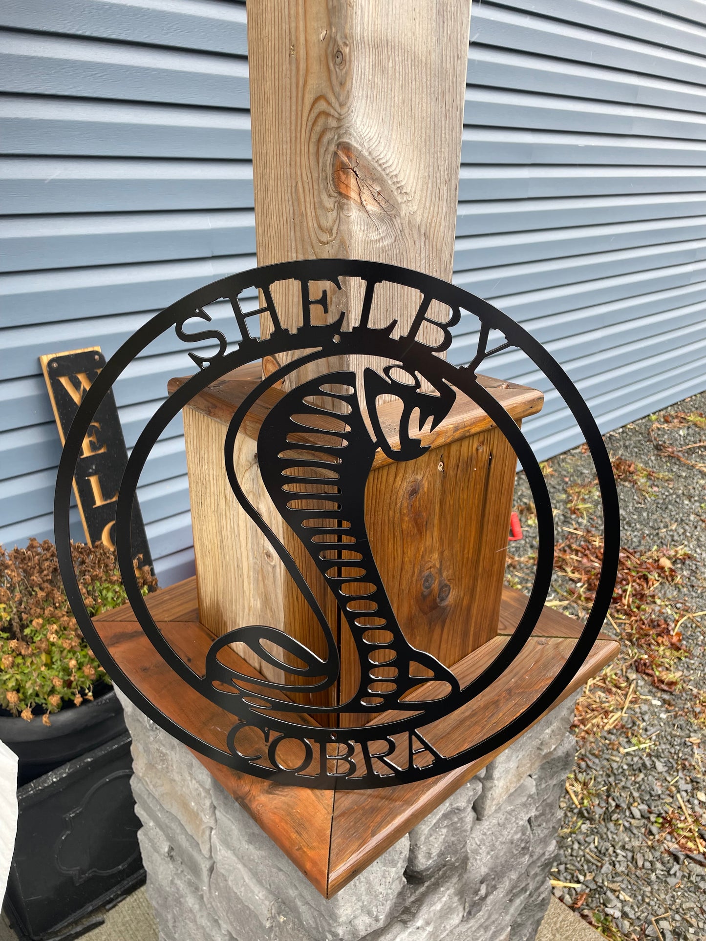 Custom Metal Shelby Cobra Sign