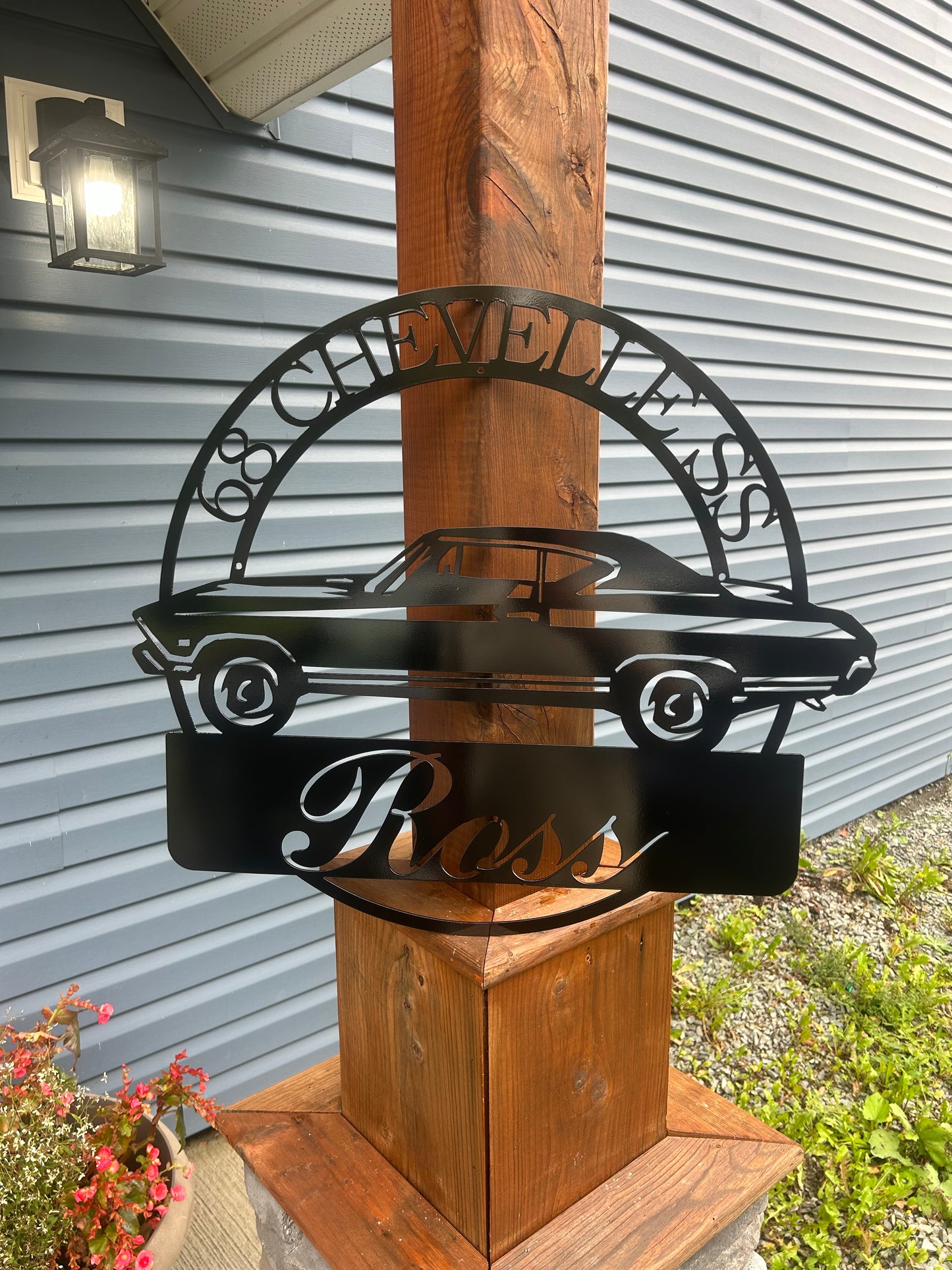 Custom Metal 68 Chevelle Sign