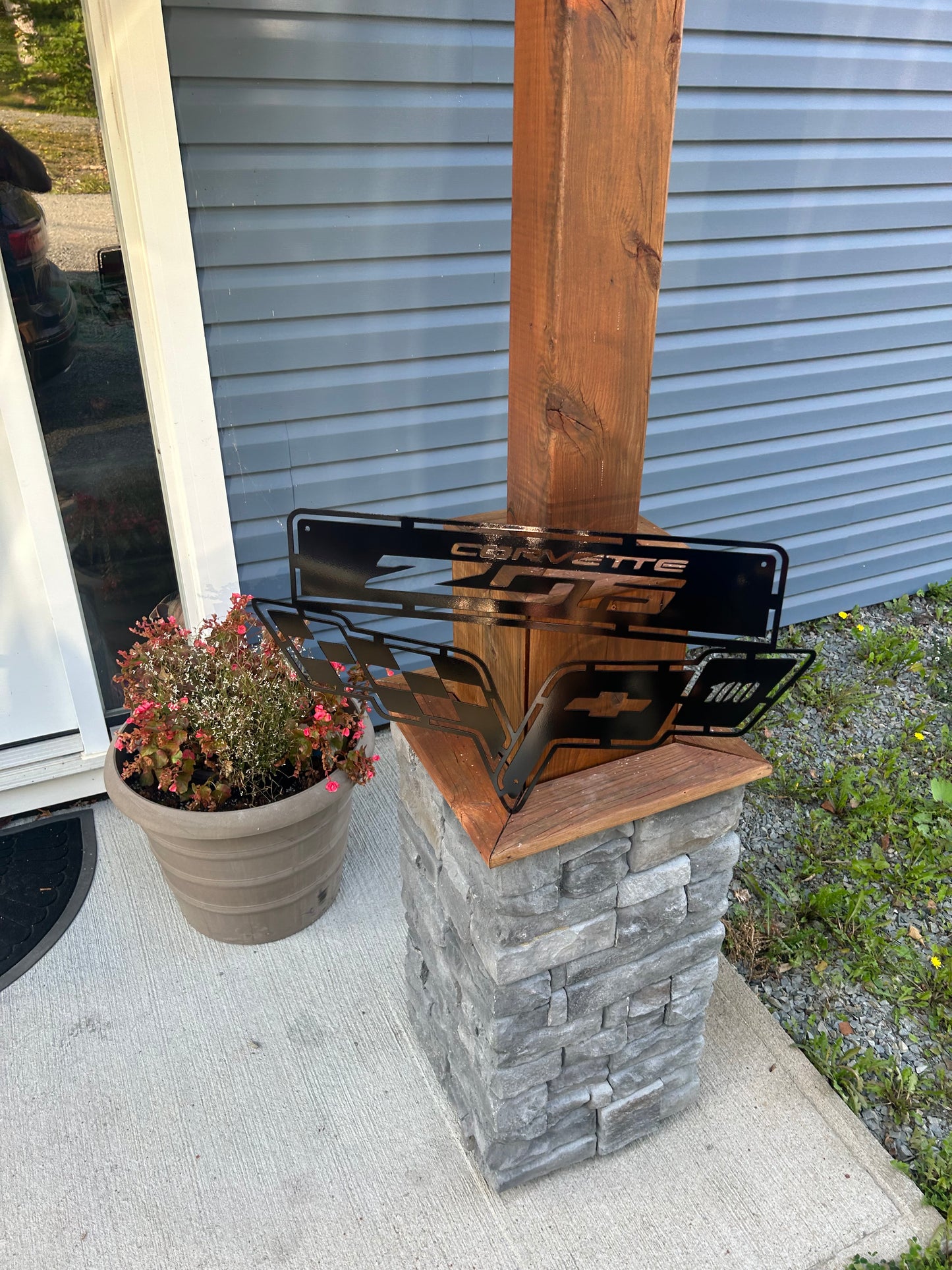 Custom Metal Corvette Sign