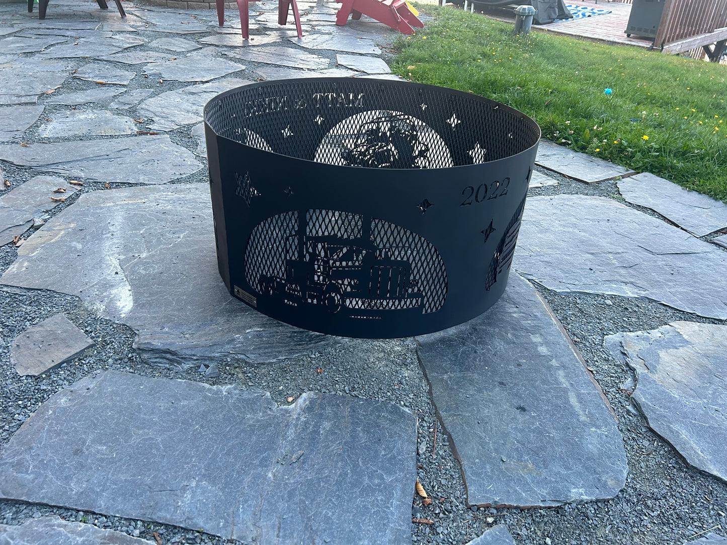 Anneau de feu personnalisé pour camionneur