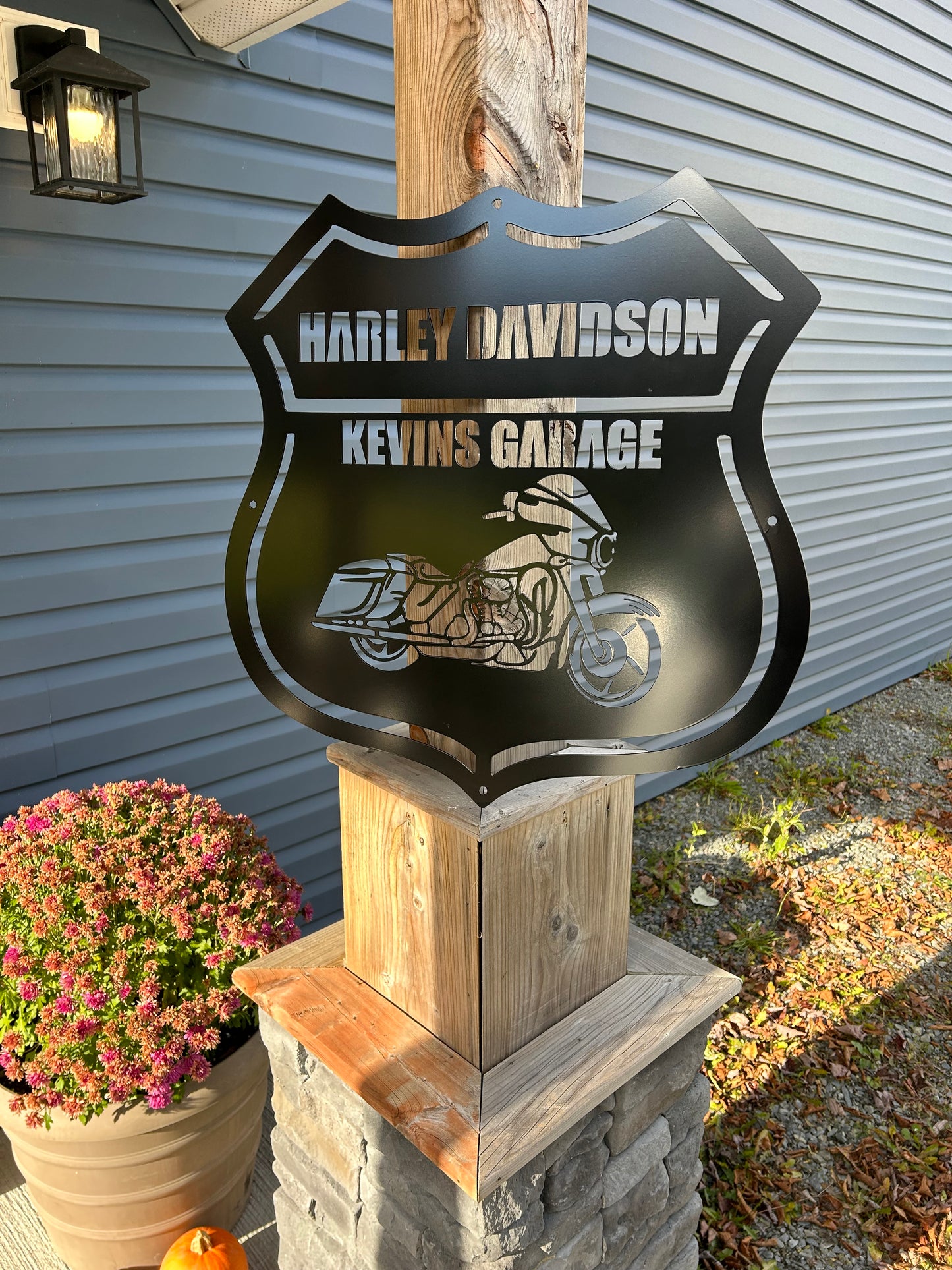Custom Metal Motorcycle Sign