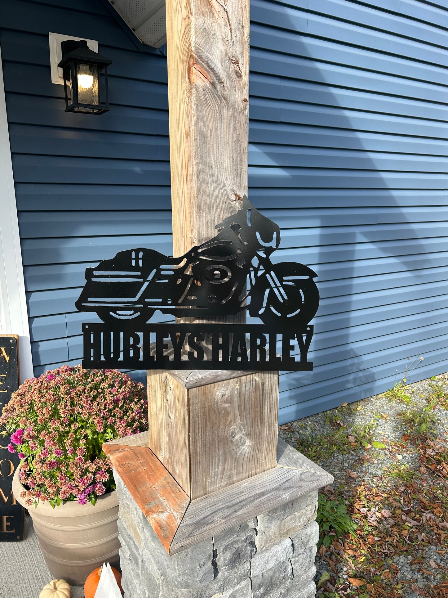 Custom Metal Street Glide Motorcycle Sign