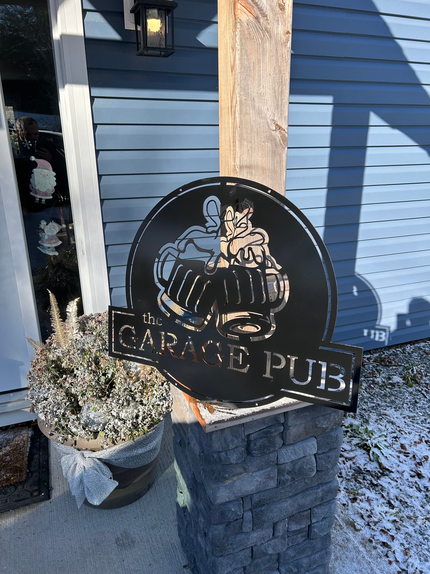 Panneau de bar à bière en métal personnalisé