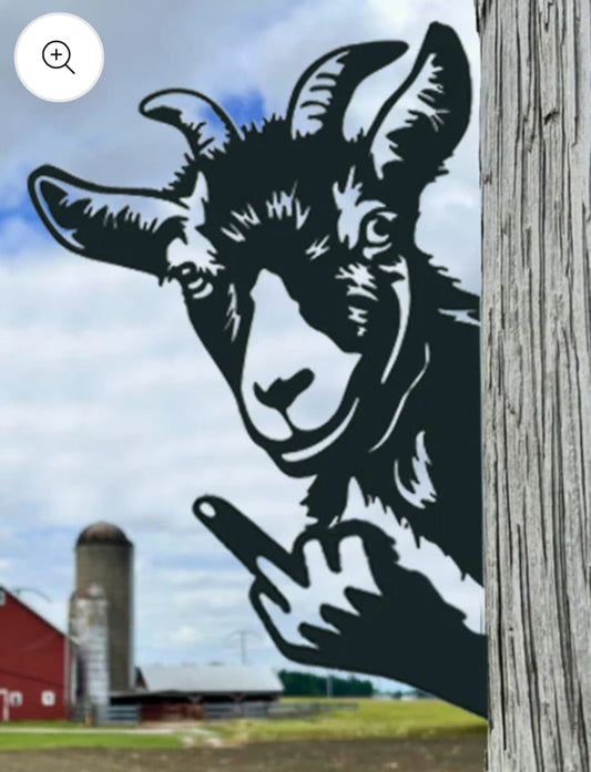 Metal Animals Flipping the Bird