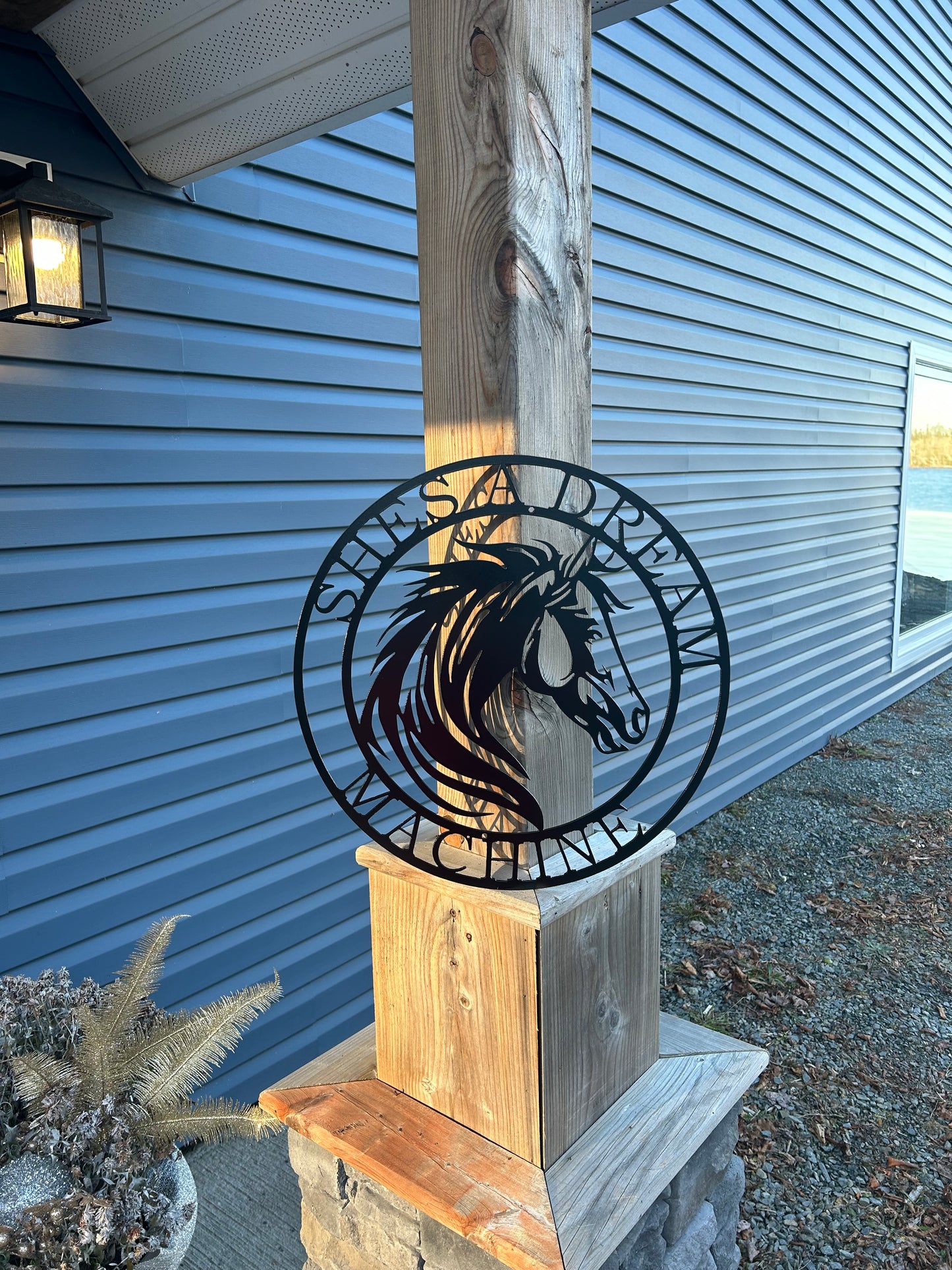 Custom Metal Horse Sign 2