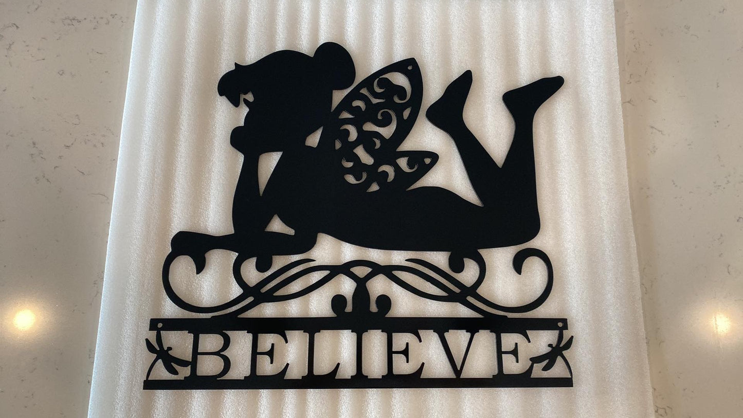 Custom Metal Tinkerbell Fairy Sign