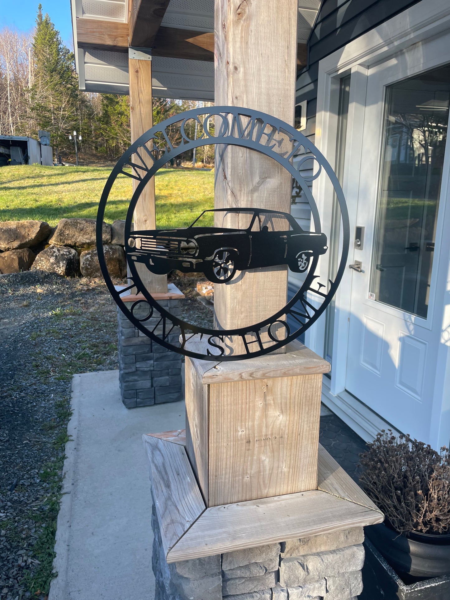 Custom Metal Nova Garage Sign