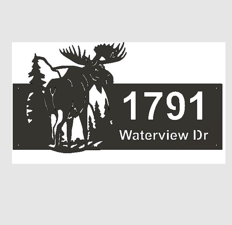 Panneau civique en métal personnalisé avec ancre