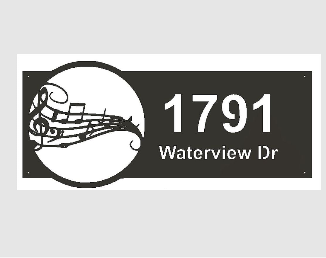 Panneau civique en métal personnalisé avec ancre