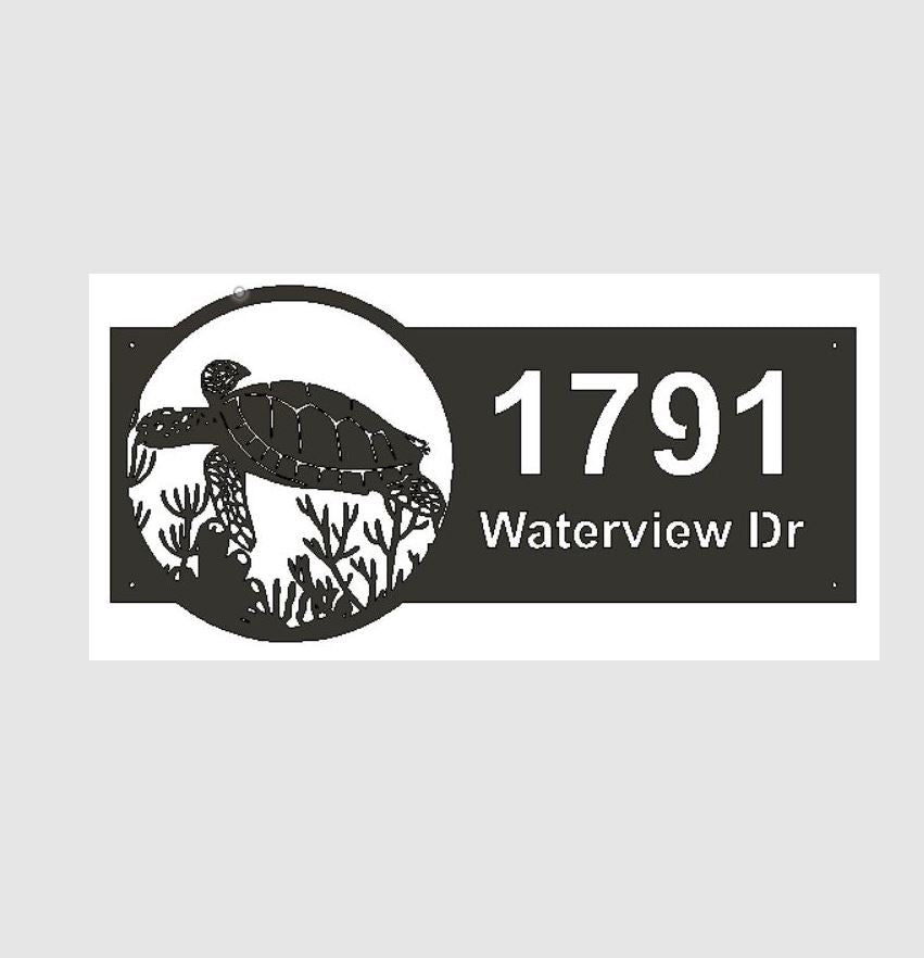 Panneau civique en métal personnalisé avec ancre