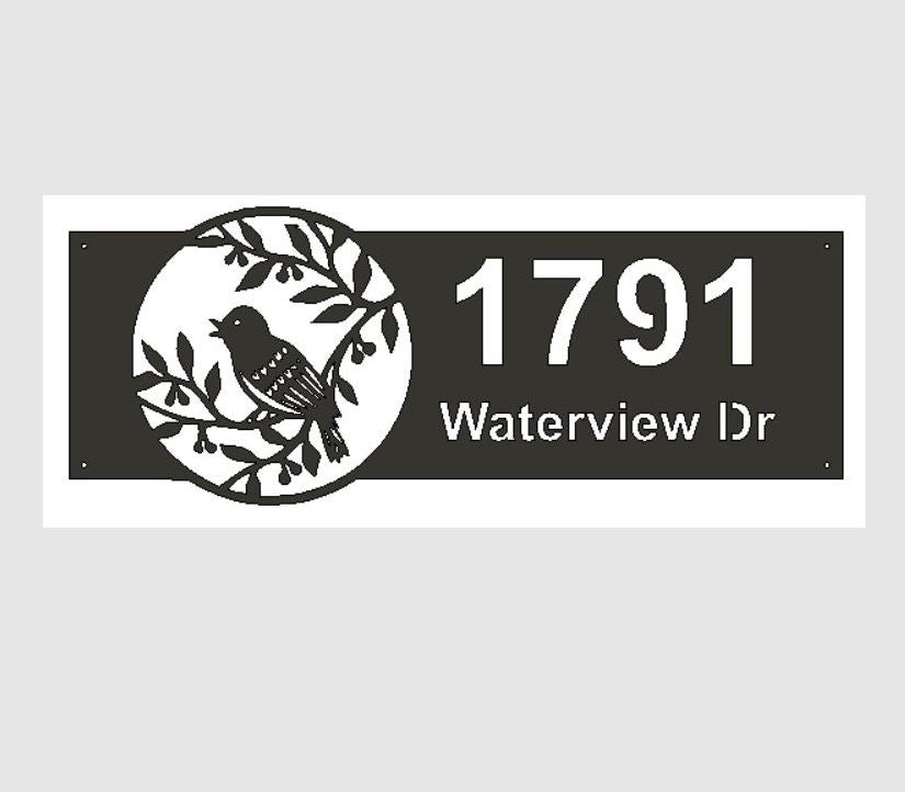 Panneau civique en métal personnalisé avec ancre