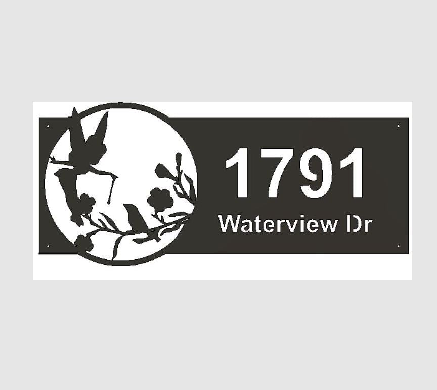 Panneau civique en métal personnalisé avec ancre