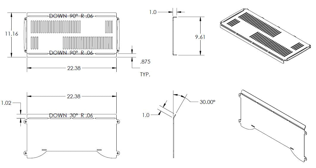 Foyer extérieur pliable et démontable pour pick-up Chev 51