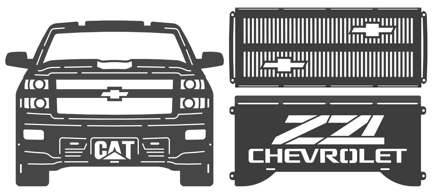 Chev Z71 Collapsible Knockdown Fire Pit Grill