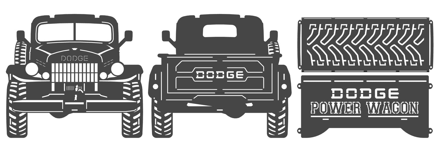 Dodge Power Waggon Collapsible Knockdown Fire Pit Grill