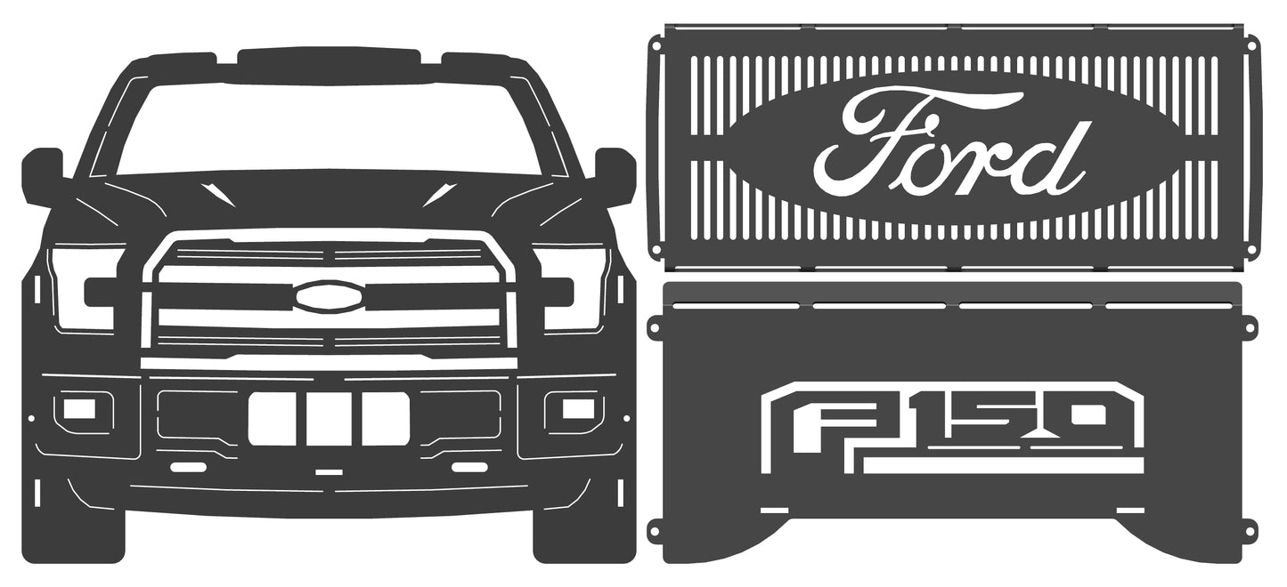 Ford F150 2017 Collapsible Knockdown Fire Pit Grill