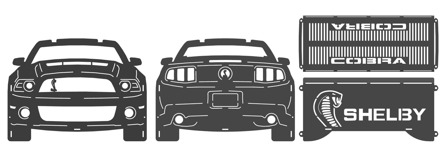 Ford Mustang 2010 Collapsible Knockdown Fire Pit Grill