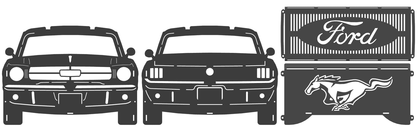 Foyer extérieur pliable et démontable pour Ford Mustang 66-68