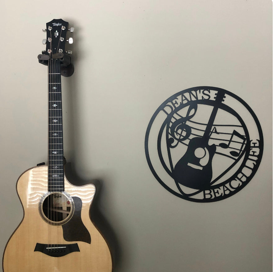 Panneau de guitare en métal personnalisé