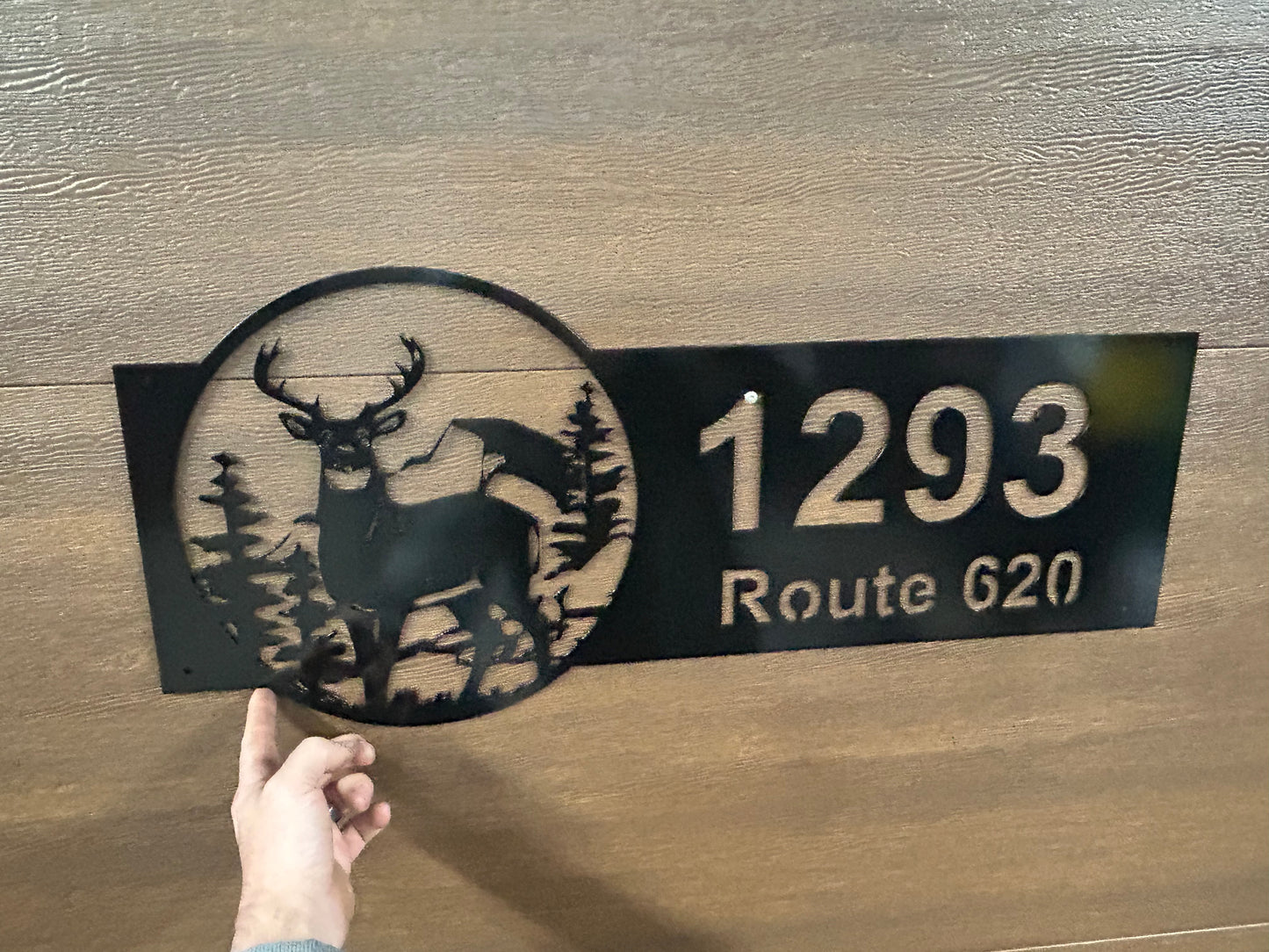 Deer Civic Address Sign 2