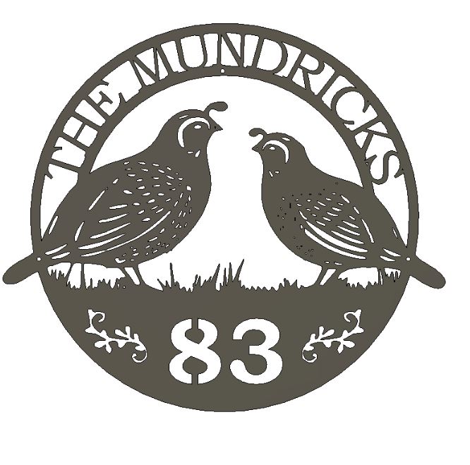 Panneau en métal personnalisé Héron 3